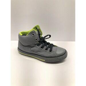 Converse RARE Colorway High Top Boy's Sneakers Grey and Lime Green Mens Size 1